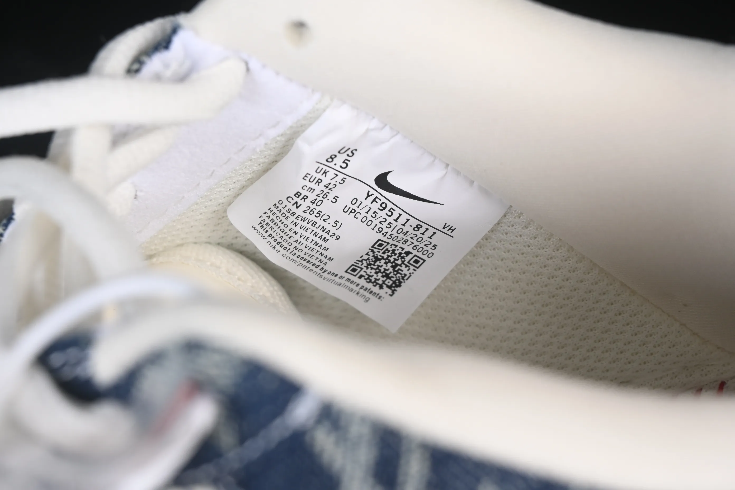 All categories Nk Air Force 1 Air Force series Nk Air Force 1 Low Air Force low-top Nike Air Force 1'07 Low LV joint white and blue Air Force 1 low-top casual sneakers YF9511-811